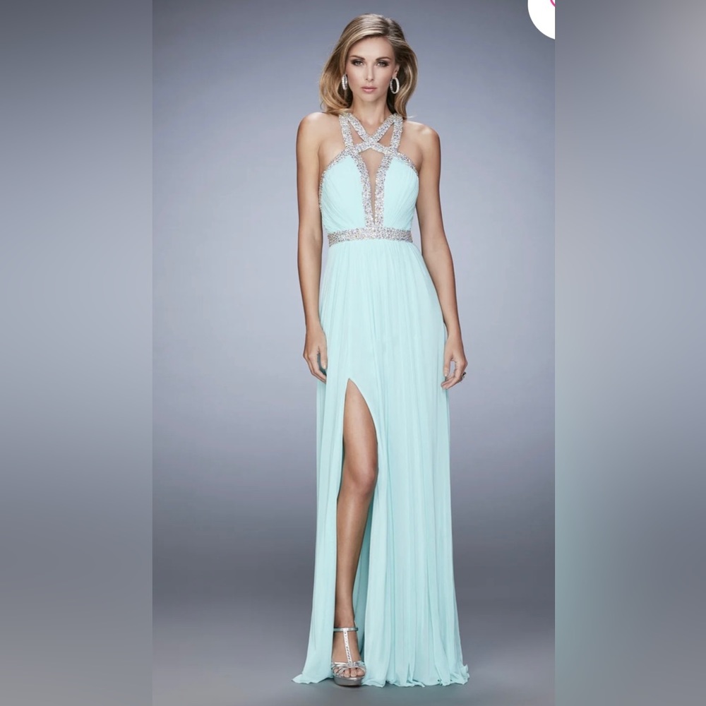 La femme 22347 light mint dress